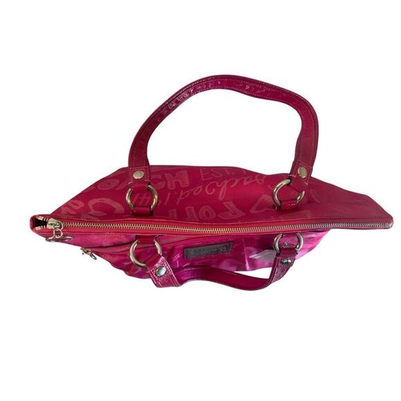 Coach Pink Signature Poppy Admirer Tote - Picture 4 of 10
